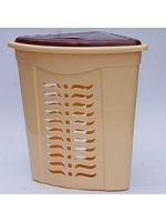 Корзина для белья угловая, цвета в ассортименте 