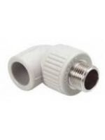 Ekoplastik (Wavin). Колено с наружной резьбой 20х3/4