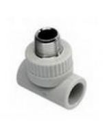 Ekoplastik (Wavin). Тройник с наружной резьбой 20х3/4