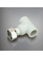 Ekoplastik (Wavin). Тройник с накидной гайкой 25х3/4'' (5/50)