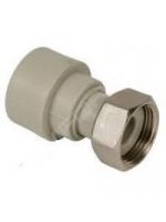 Ekoplastik (Wavin). Муфта с накидной гайкой 20х3/4