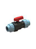 Кран Сантехпласт шаровый 32 зажимной 