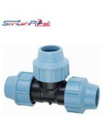 Тройник Сантехпласт зажимной 63х63х63