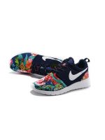 Женские кроссовки Nike Roshe Run Floral (Print синие)