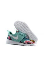 Женские кроссовки Nike Roshe Run Floral (Print салатовые)