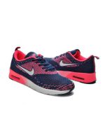 Женские кроссовки Nike Air Max Thea Flyknit сине-серебряные