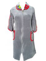 Халат велюровый на молнии, размер 54,  расцветка в ассортименте