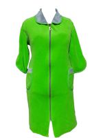 Халат велюровый на молнии, размер 56, расцветка в ассортименте