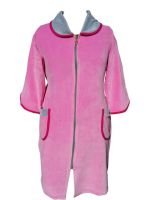 Халат велюровый на молнии, размер 60, расцветка в ассортименте