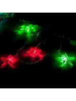 Гирлянда светодиодная Звезда RGB 28ламп (LED) прозрачный (белый) провод