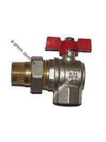 Кран шаровый угловой с американкой 3/4
