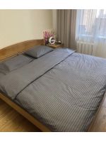 Комплект постільної білизни подвійний Micro STRIP SATEN