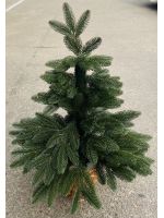 Ель искусственная литая  1,1 м в кашпо зелёная
