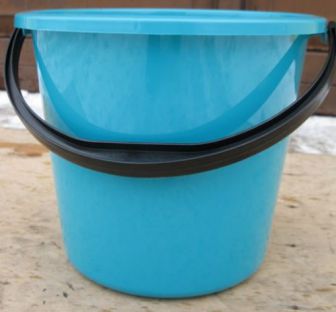 Ведро пищевое полипропиленовое 10 л, цвета в ассортименте