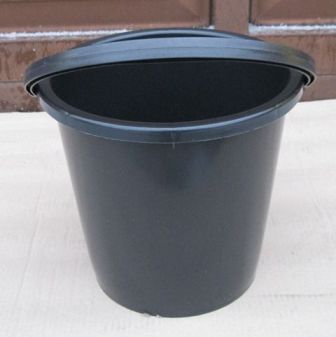  Ведро п/э 10л чёрное