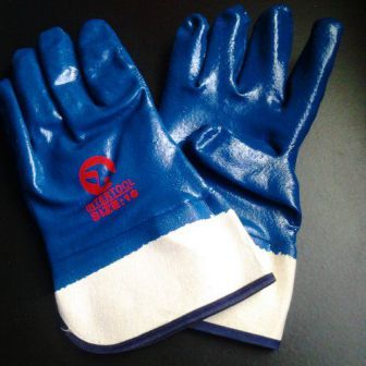 Перчатки синие шир. краги 10, пара