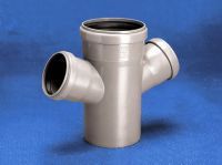 Крестовина двухплоскостная Wavin d110х110х110/67°