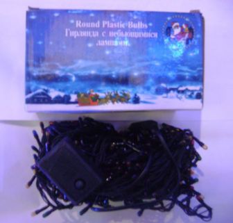 Гирлянда ламповая 300ламп микс, черный провод