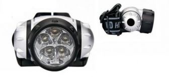 Фонарь на лоб пластик 7 кристал 050/707