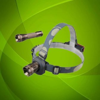 Фонарь налобный + в руку Police 12V 6811-XPE, zoom, 1х18650, ЗУ 12V/220V, комплект