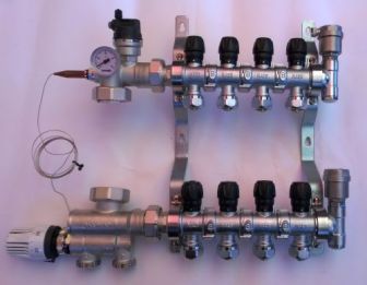 Коллекторная группа Maer на 9 выходов (см.узел Италия)