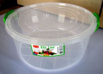 Контейнер с зажимом круглый №3 (4л), Турция