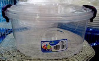 Контейнер с зажимом круглый глубокий №3 (2,1л) Турция    