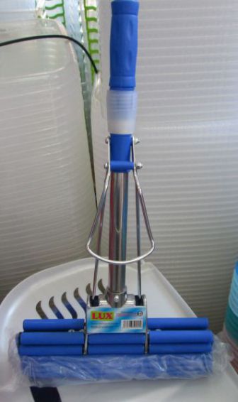  Швабра силиконовая Синяя с изгибом