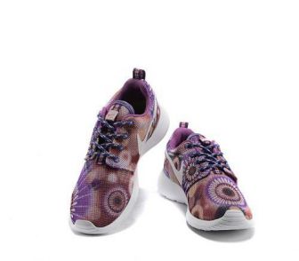 Женские кроссовки Nike Roshe Run Floral (Print сиреневые)
