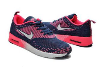 Женские кроссовки Nike Air Max Thea Flyknit сине-серебряные