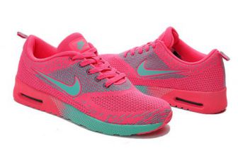 Женские кроссовки Nike Air Max Thea Flyknit розово-бирюзовые