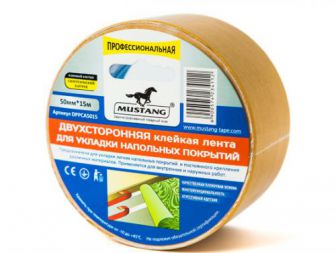 Двухсторонняя лента для монтажа напольных покрытий 50мм*15м
