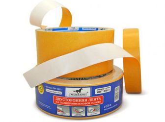 Двухсторонний скотч 170мкм*38мм*10м на полипропиленовой основе