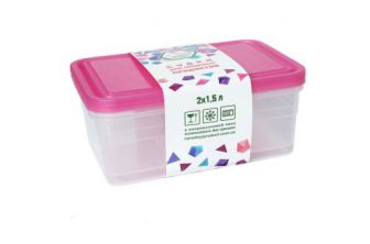 Набор судков для пищевых продуктов 2*1,5л