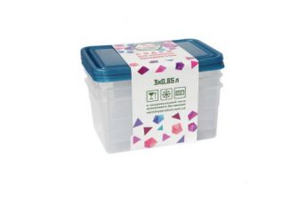 Набор судков для пищевых продуктов 3*0,85л