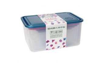 Набор судков для пищевых продуктов 0,55+0,85+1,15+2+3л