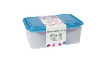 Набор судков для пищевых продуктов 0,35+0,55+0,95+1,5+2,5л