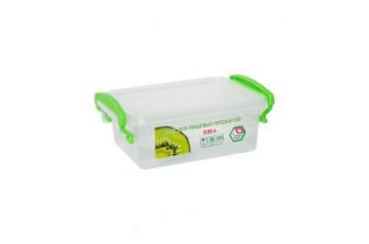 Пластиковый контейнер для продуктов с ручками 0,55л (бокс)