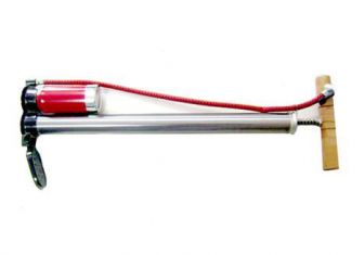 Насос с манометром хром