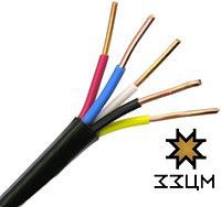 Кабель ВВГ(круглый)нг ЗЗЦС 5х4 (бухта 100м)