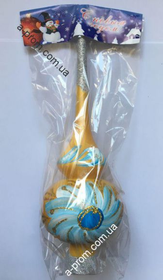 Верхушка на елку h=27 см пластик, цвета в ассортименте