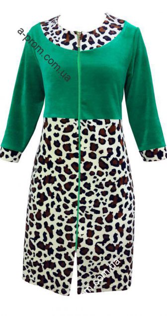 Халат велюровый на молнии 