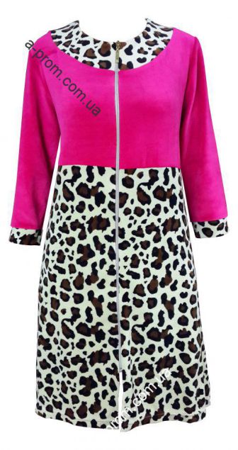 Халат велюровый на молнии 