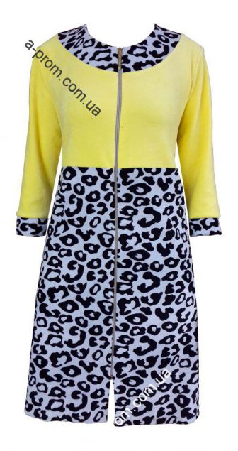 Халат велюровый на молнии 