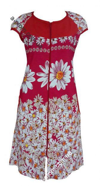 Халат трикотажный на молнии 