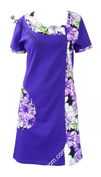 Халат трикотажный на молнии 