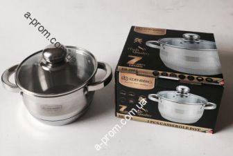 Кастрюля нержавейка 1,9 л, арт.EB-3003