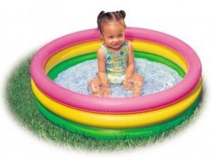 Детский надувной бассейн Intex  Радуга , 114х25см