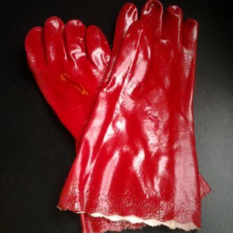 Перчатки красные БМС 35см, пара