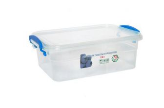 Пластиковый контейнер для продуктов с ручками 2,5л (бокс)